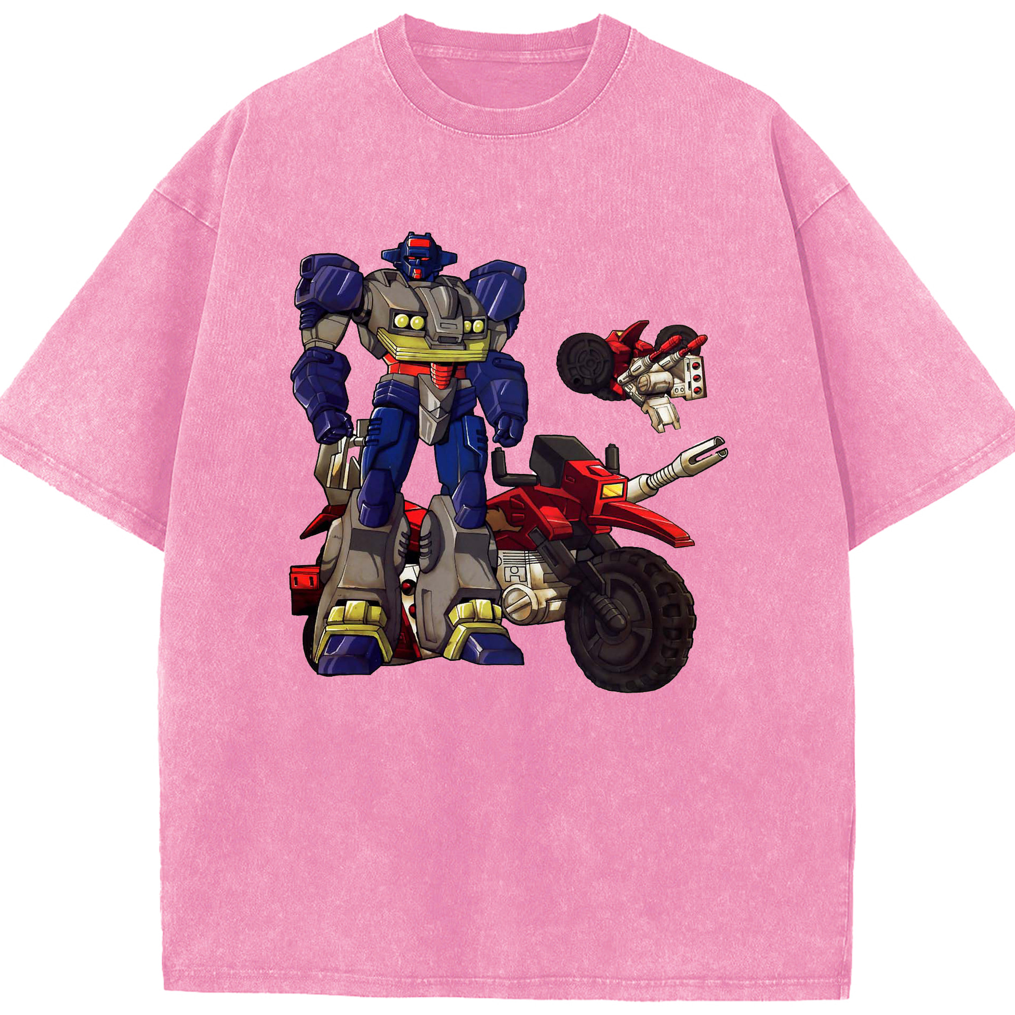 （画像用）  綿100% ヴィンテージ風 半袖Tシャツ（フロントプリント）